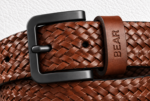 BEAR Casual Leather Belt – Brown - Image 2