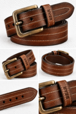 BEAR Casual Leather Belt – Brown - Image 2
