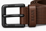 BEAR Formal Leather Belt – Brown - Image 2