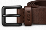 BEAR Formal Leather Belt – Black - Image 2