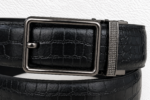 BEAR Formal Auto Lock Leather Belt – Black - Image 2