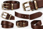BEAR Reversible Leather Belt – Black/Navy Blue - Image 4