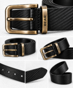 BEAR Reversible Leather Belt – Black/Brown - Image 4